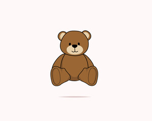 teddy bear doll vector