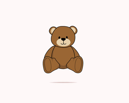 Naklejki teddy bear doll vector