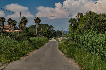 road in the countryside of Italy