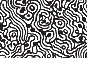 Simple black and white abstract seamless pattern