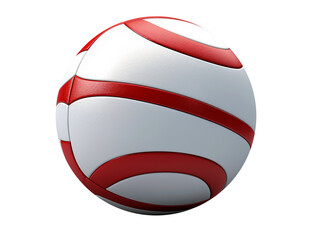 Fototapeta premium Volleyball on transparent background. Generative AI.