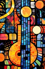 Obraz premium Seamless Pattern Texture Background Stones colors. AI Generate.