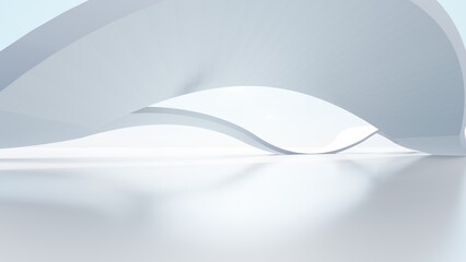 Futuristic architecture background 3d render