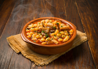 Garbanzos con setas