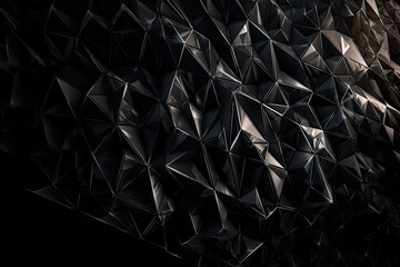 Dark and Mysterious Diamond Shaped Abstract Pattern, generative ai