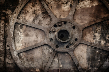 Distressed Film Reel Texture with Grain and Scratches, generative ai