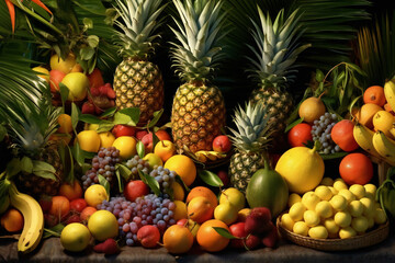 Summertime Paradise Captivating Summer Beach Photos for Your Vacation, Travel Tropical Island Dreams Jungle Trip Destination Bali Mal&eacute; Canc&uacute;n Phuket Kair Bora Bora Maldives Hawaii Fiji Generative AI