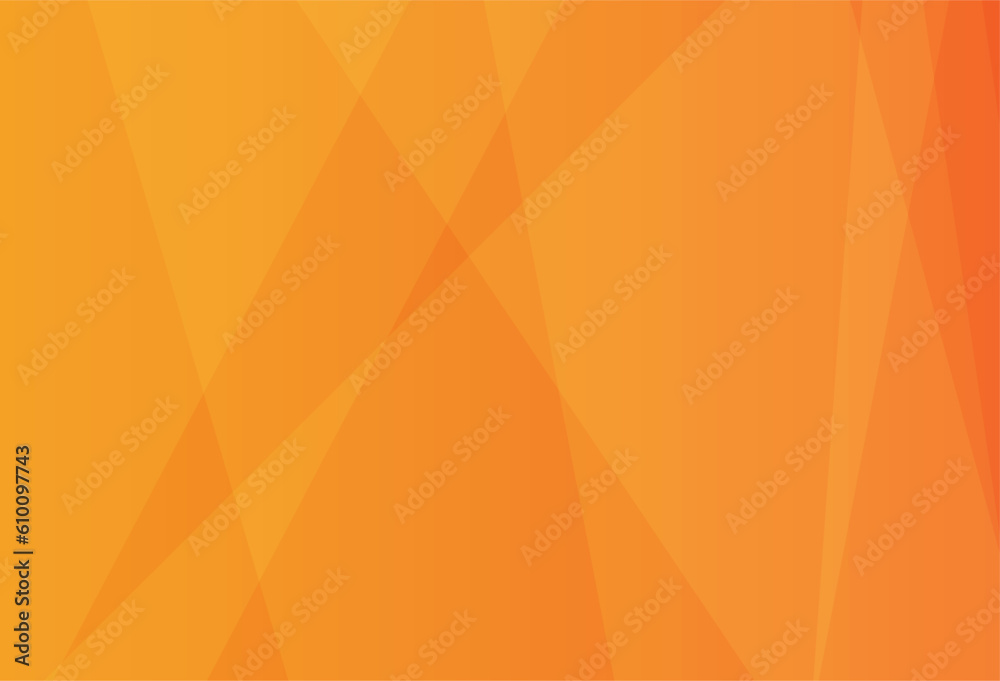 Wall mural Orange background with shapes that forms triangles and lines