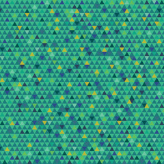 Trendy triangle pattern in green colour for background and wallpaper