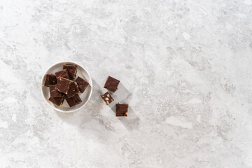 Chocolate macadamia fudge