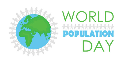 Banner for World Population Day