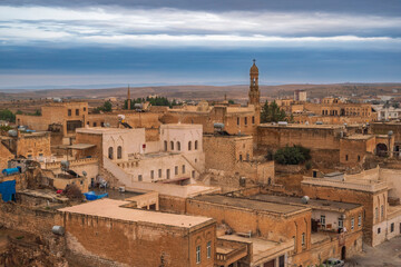 Midyat district of Mardin province with photographs taken from various angles