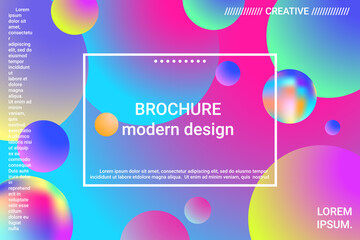 Abstract geometric texture. 3d ball shape gradients for decoration design.