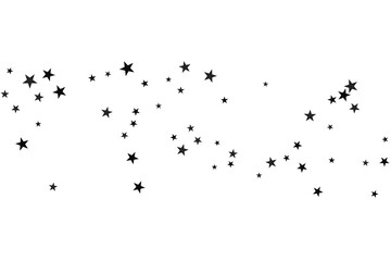 Star confetti. Abstract casual confetti background. Bright design pattern.