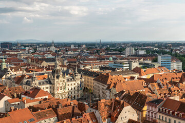 Naklejka na ściany i meble Graz, Austria cityscape