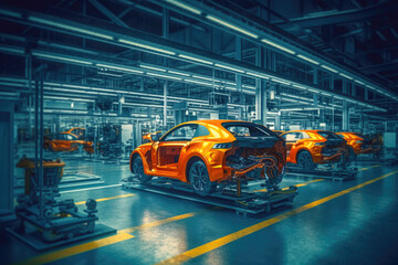 Automated Manufacturing of Electric Cars. Generative AI