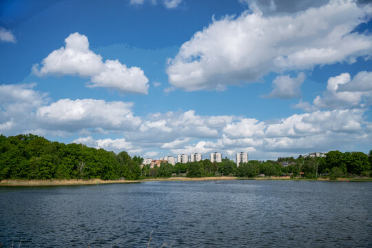 View  from the Bergian garden on lake Brunnsviken