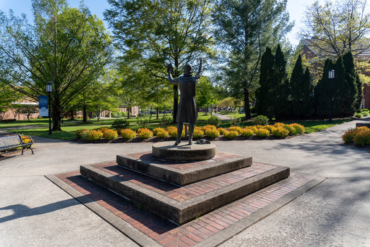 John Wesley, Founder Of Methodism, Statue By Glynn Acree At Asbury Theological Seminary And Asbury University In Wilmore, Kentucky.