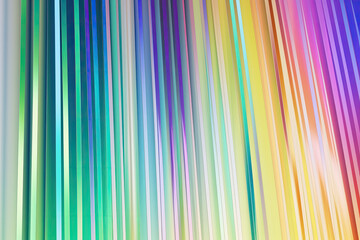 Rainbow holographic gradient stripes on a white background, generative ai