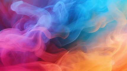 Swirling Smoke and Mist: Abstract Backgrounds with Ethereal Tones. Generative AI.