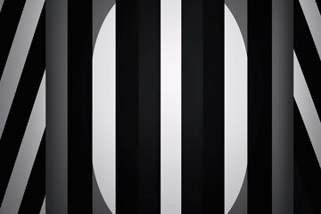 Retro Stripes in Black and White for a Classic and Timeless Wallpaper, generative ai