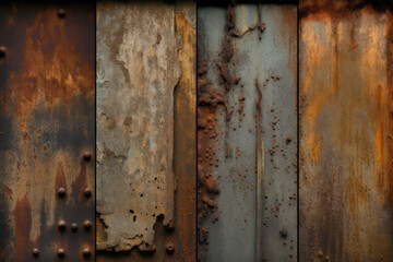 Rustic and Industrial Metal Textures for Your Desktop Background, generative ai