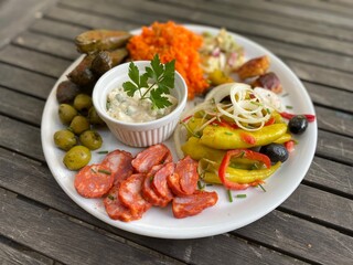 lifestyle antipasto close-up