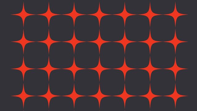 An abstract retro mid century modern diamond pattern motion graphic background.