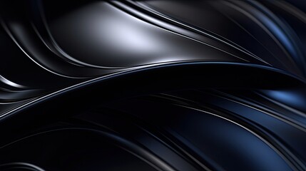 Abstract Black Metal Steel Wave Pattern Background Wallpaper