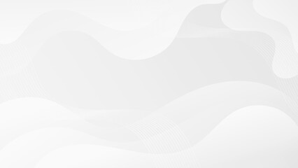 Abstract Gradient white liquid background. Modern background design. Dynamic Waves. Fluid shapes composition. Fit for website, banners, brochure, posters
