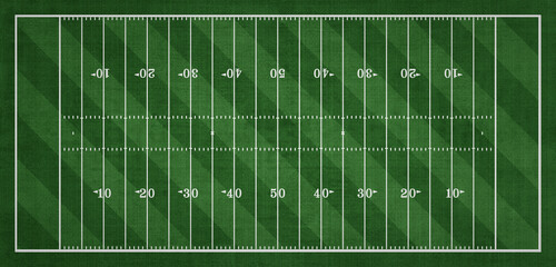 Top view of American Football field