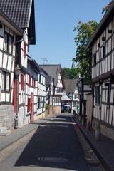 Fachwerkhäuser im historischen Ortskern Kommern