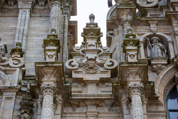 The Cathedral from Santiago de Compostela - Galicia, Spain - details  - 610121337