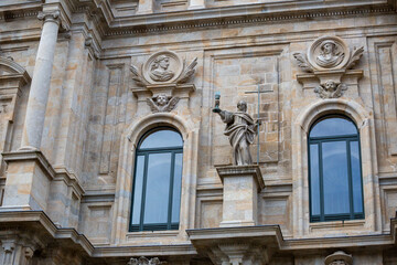 Fototapeta na wymiar The Cathedral from Santiago de Compostela - Galicia, Spain - details 