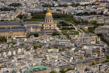 Fototapeta na wymiar Parisian Landscapes From the Top of the Eiffel Tower