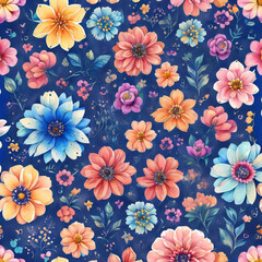 花柄のイラスト