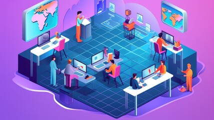 Virtual collaboration: Pictures capture the use of digital tools and platforms for remote collaboration, enabling teams to work together regardless of physical location. Generative AI