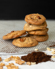 White chocolate and walnut Cookies