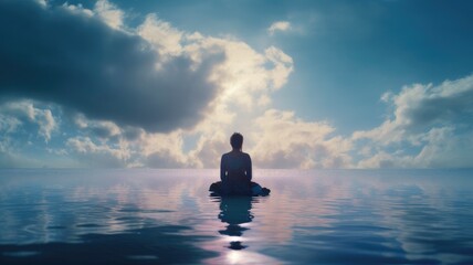 Stress relief: Pictures capture the calming effects of deep breaths, suggesting the role of air and breathing exercises in reducing stress and promoting relaxation. Generative AI