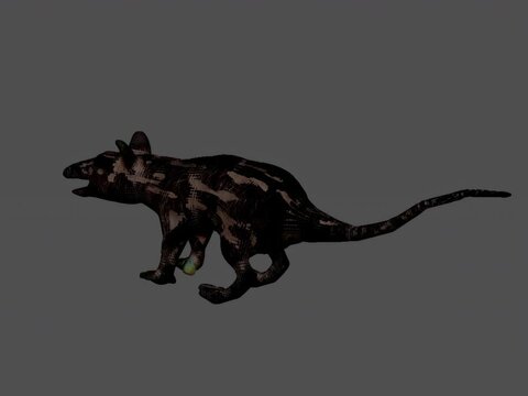 3D Purgatorius Human Ancestor -Rat like animal 3D turntable abstract concept art