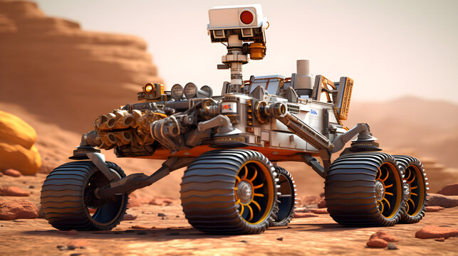 Mars rover. Generative AI.