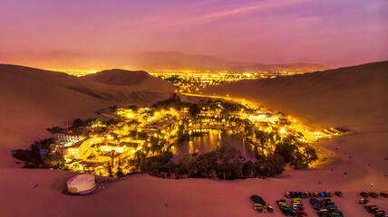 landscape, paracas, nazca, ica, peru, drone, lake, huacachina, laguna © Paul