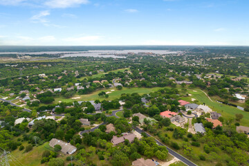 Obraz premium austin golf club neighborhood
