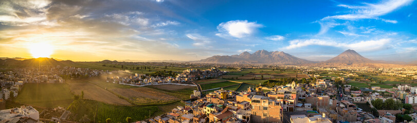 Arequipa panoramic photo from Sachaca viewpoint 