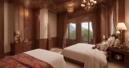 ベッドルームインテリア｜Generative AI