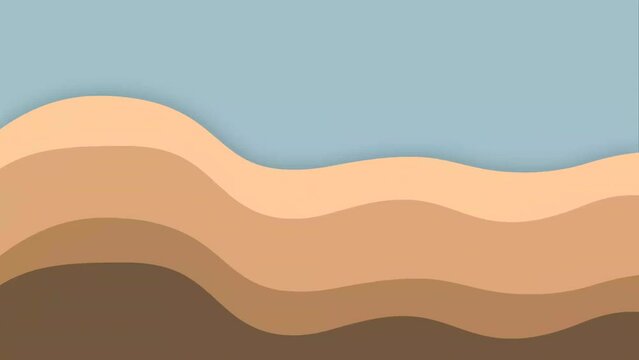 Human skin tone abstract background. Wave effect animation on gradient pastel background. Animated Skin Tones