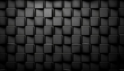 black cube and block pattern background ai generated
