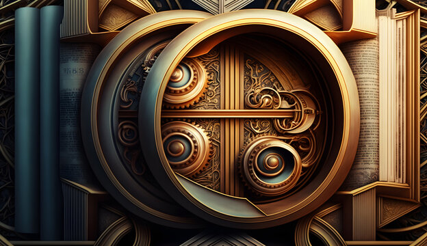 artistic book background world book day concept ai generated