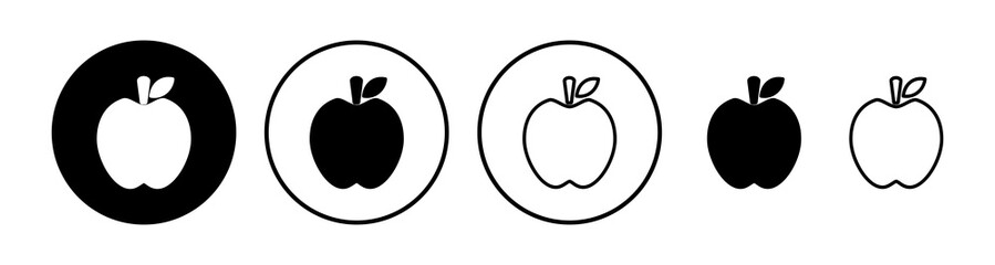 Apple icon vector. apple symbol