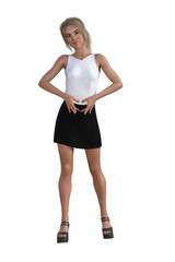 Fototapeta premium Young adult with blonde hair